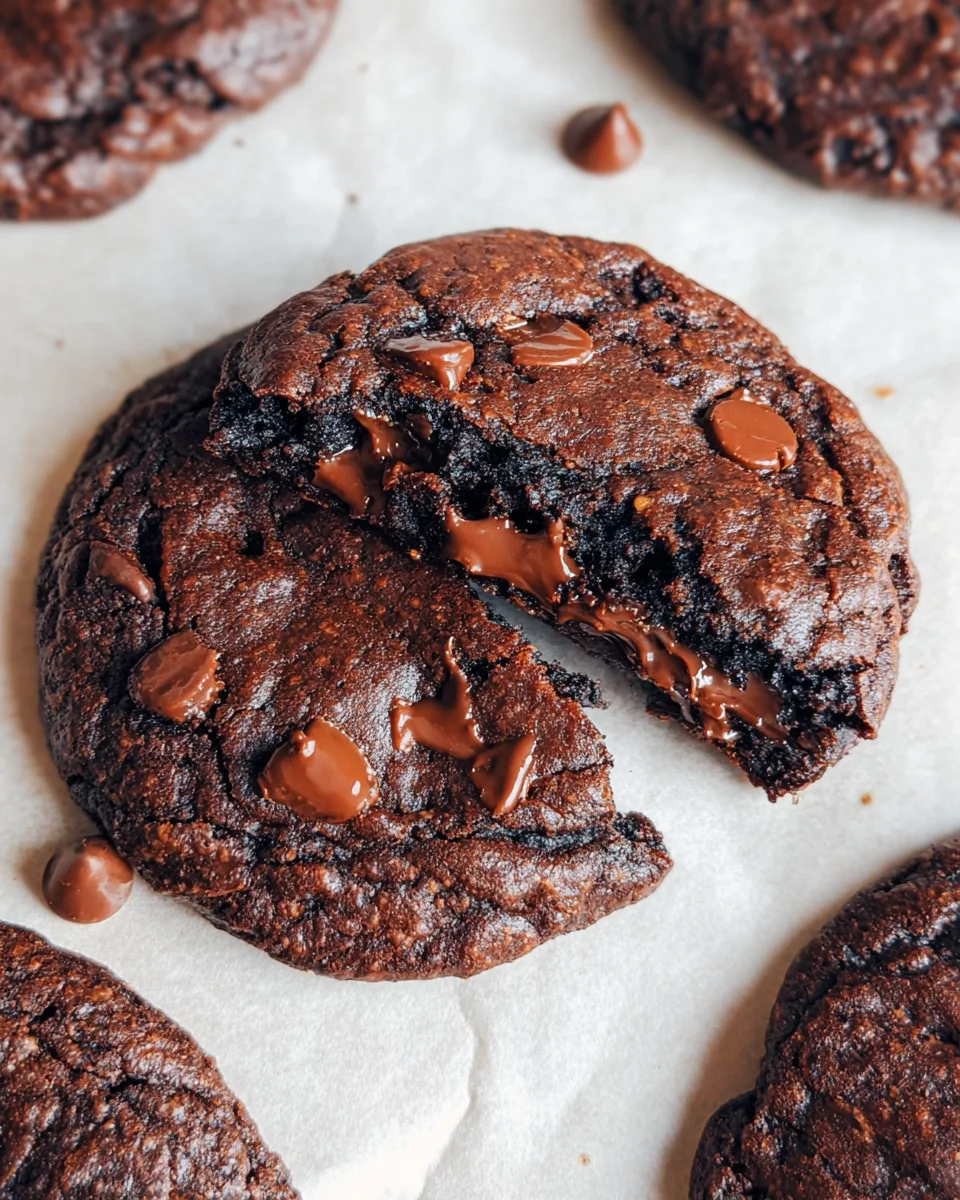Bakery Style Double Chocolate Chip Cookies