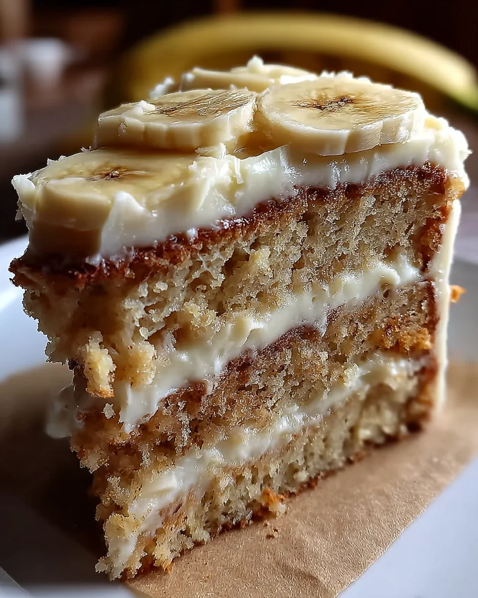 Banana Cake with Cream Cheese Frosting