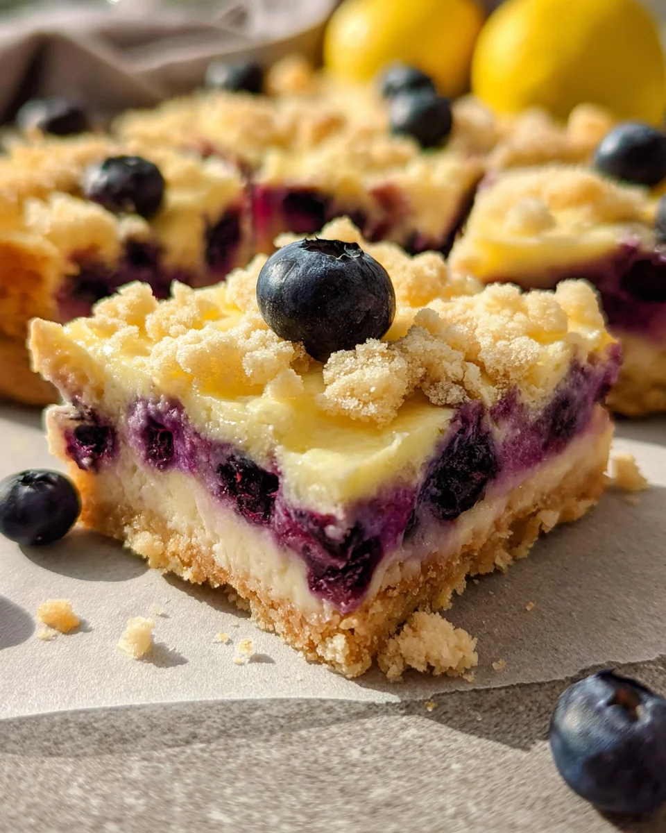 Blueberry Lemon Pie Bars
