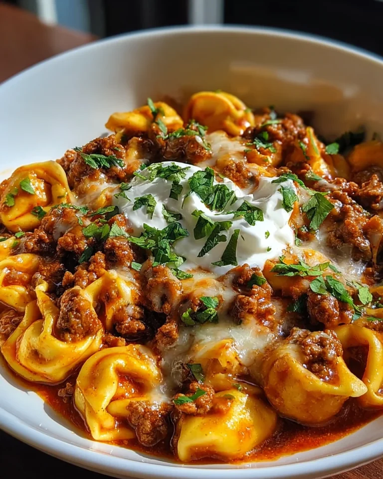 Cheesy Beef Enchilada Tortellini