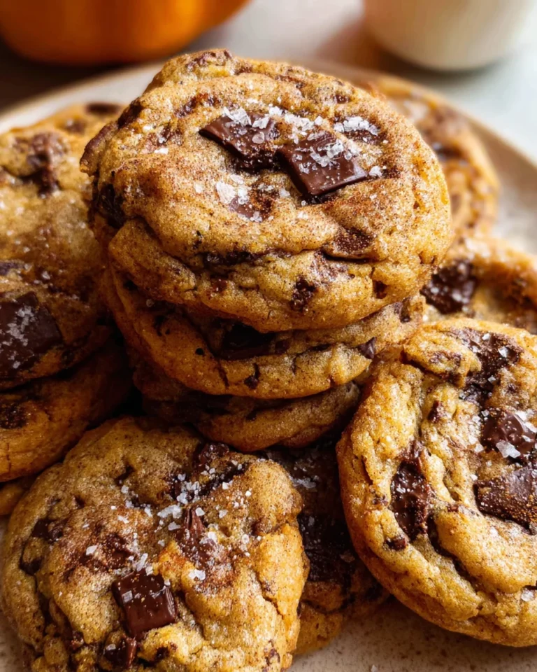 Chewy Pumpkin Chocolate Chip Cookies