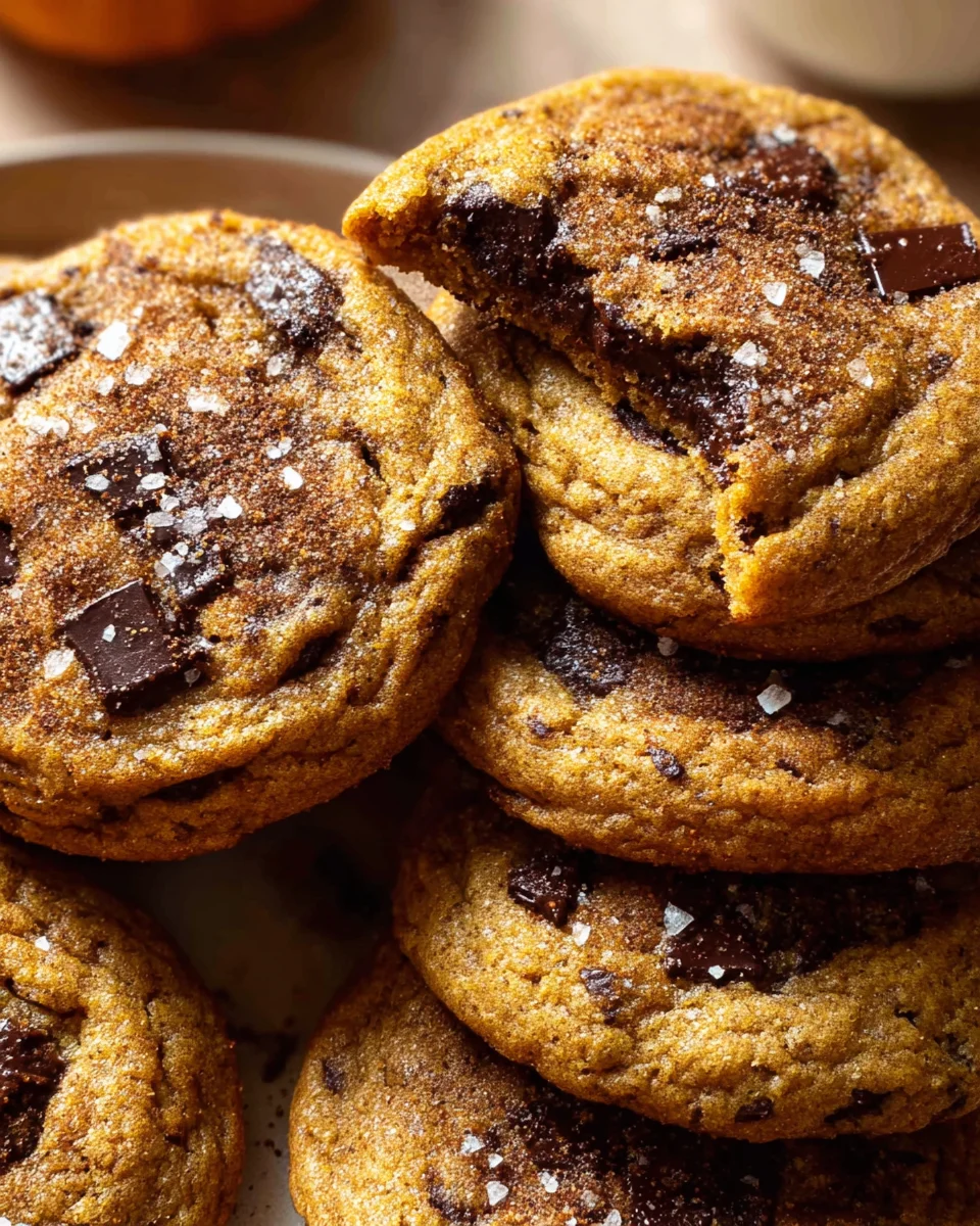 Chewy Pumpkin Chocolate Chip Cookies 24 Chewy