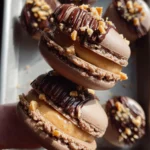 Chocolate Peanut Butter Macarons