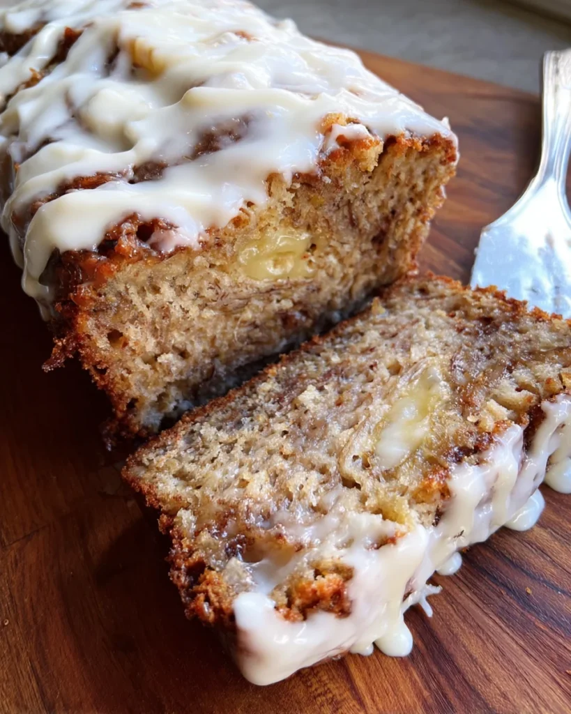 Cinnamon Roll Banana Bread