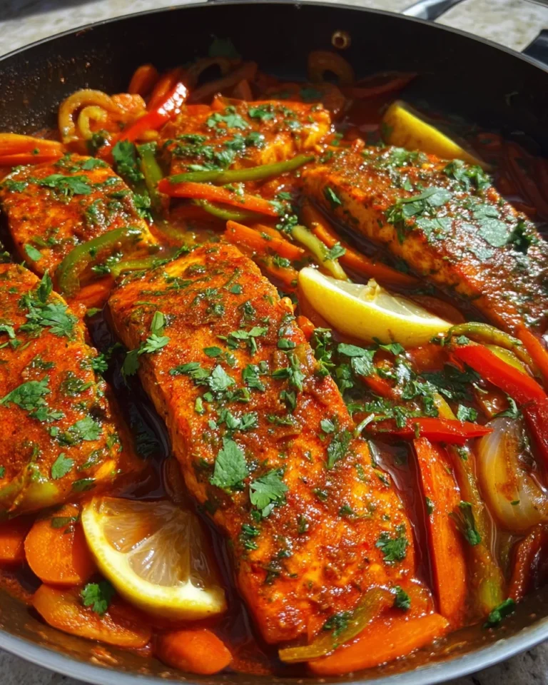 Classic Spicy Moroccan Fish in Rich Sauce