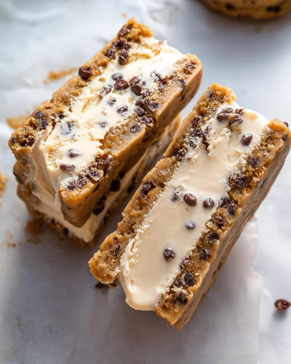 Cookie Dough Vegan Ice Cream Sandwiches (Easy + No-Bake!)