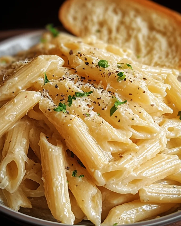 Creamy Garlic Penne Pasta