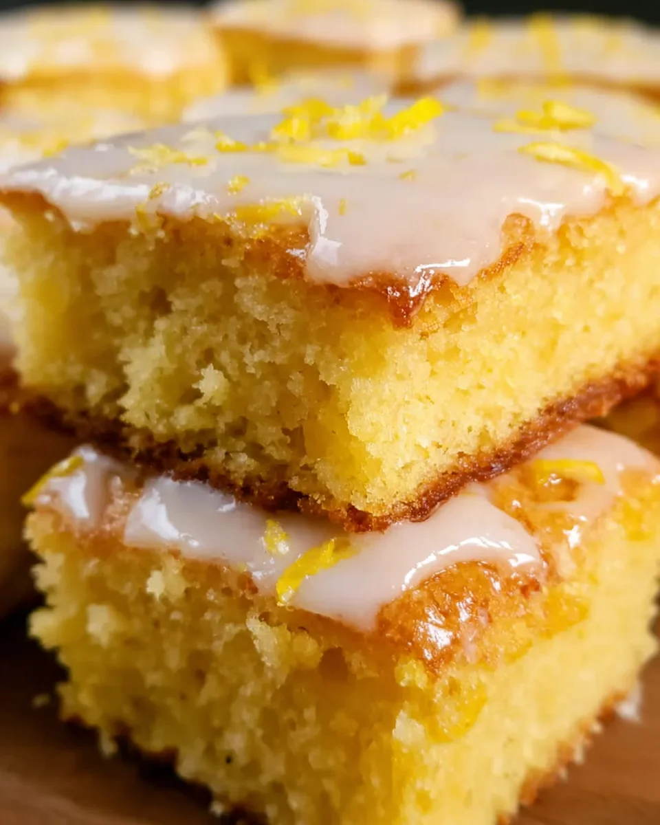 Easy Lemon Brownies Recipe