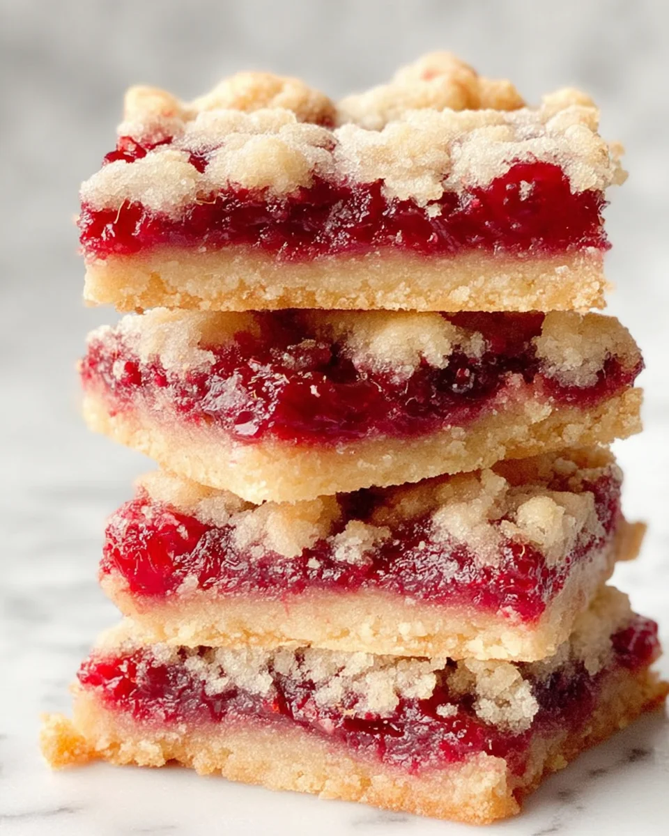 Fabulous Five Ingredient Raspberry Bars