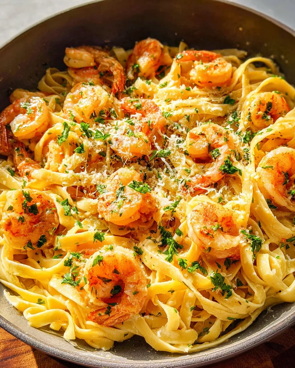Garlic Butter Shrimp Pasta