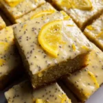 Glazed Lemon Poppy Seed Bars