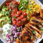 Grilled Chicken Burrito Bowls