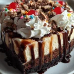 Hot Fudge Sundae Brownie Cheesecake