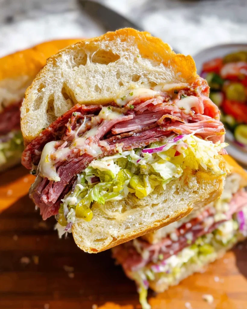 Italian Grinder Salad Sandwich (TikTok Viral Recipe)