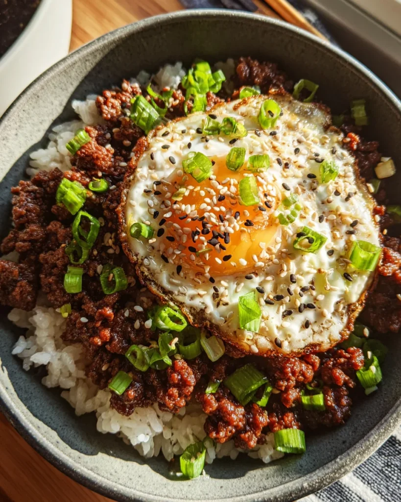 Korean Ground Beef Bowl (25-Minutes)