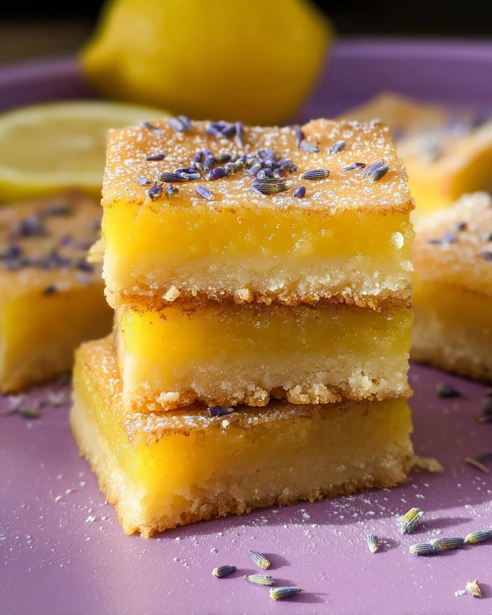 Lavender Lemon Bars