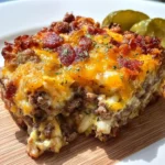 Low-Carb Bacon Cheeseburger Casserole