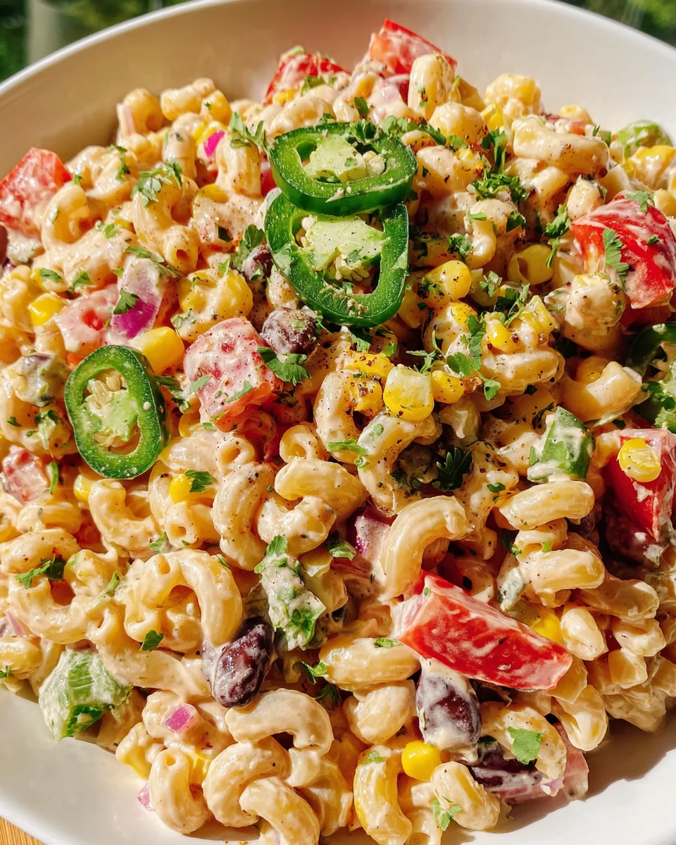Mexican Macaroni Salad Recipe