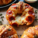 Mozzarella Pepperoni Croissant Rolls
