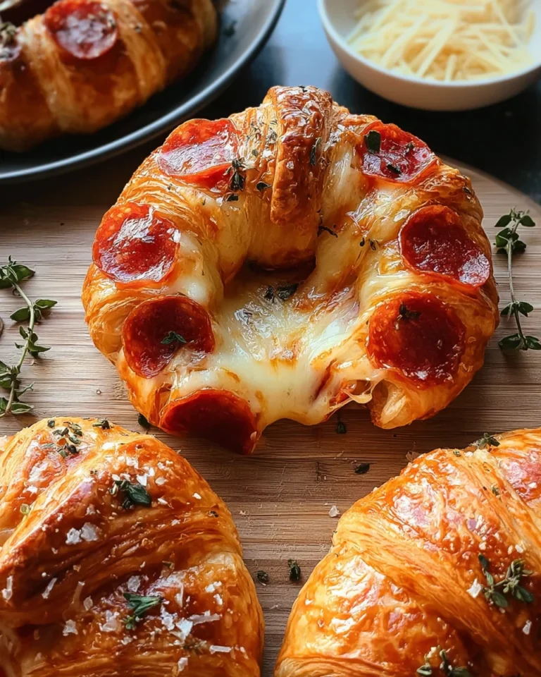 Mozzarella Pepperoni Croissant Rolls