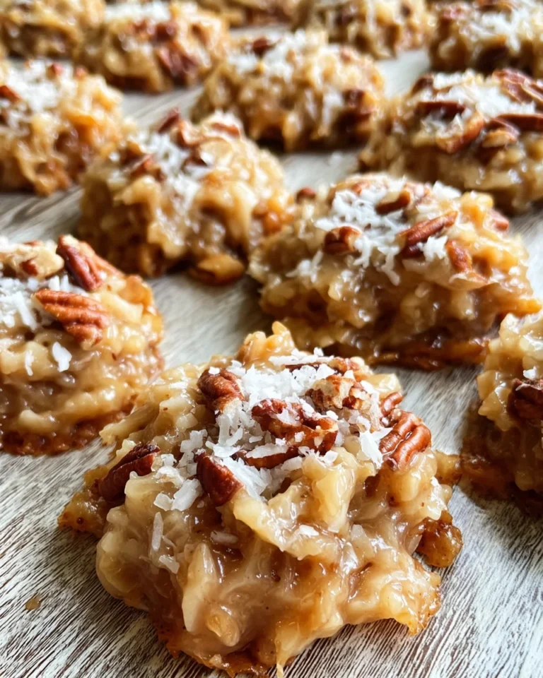 No-Bake Coconut Praline Cookies