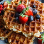 Oatmeal Cottage Cheese Waffles