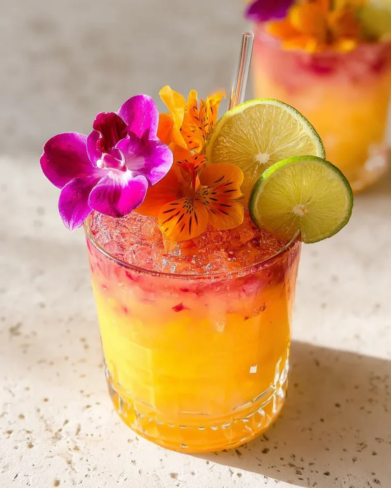 Pineapple Mango Rum Punch Recipe That is Almost too Pretty to Drink