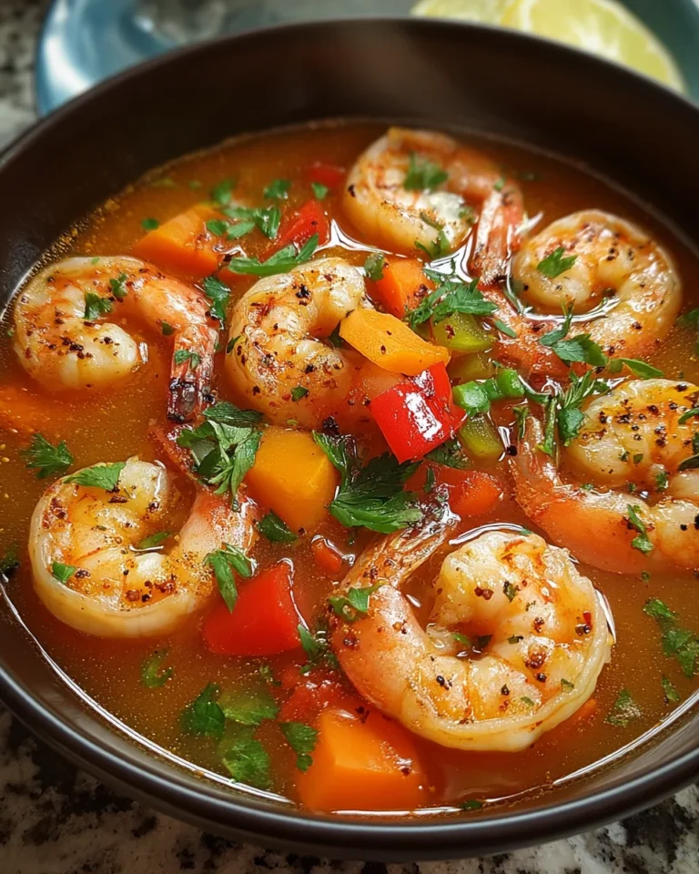 Quick and Spicy Shrimp Soup