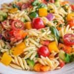 Rainbow Orzo Salad