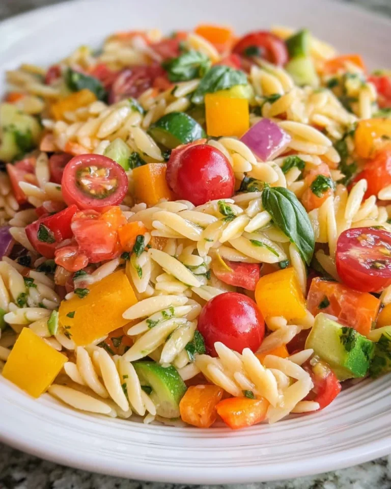 Rainbow Orzo Salad