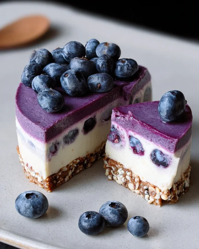 Raw Vegan Blueberry Cheesecake