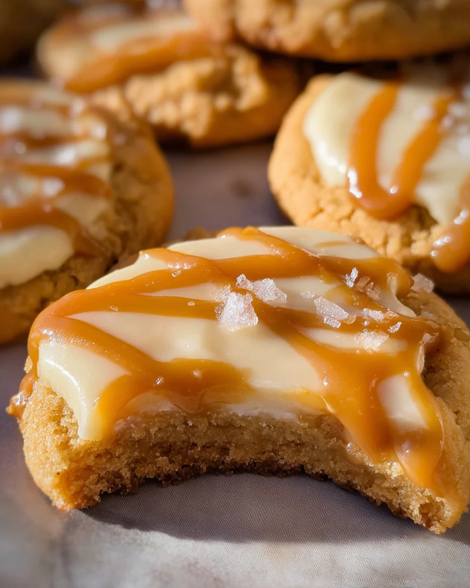 Salted Caramel Cheesecake Cookies Recipe