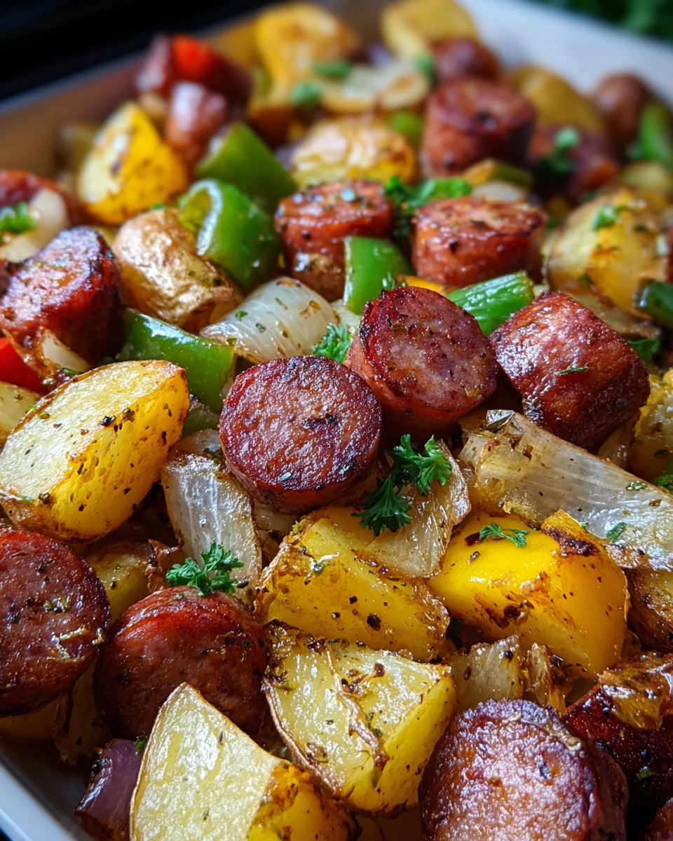 Smoked Sausage and Potato Bake