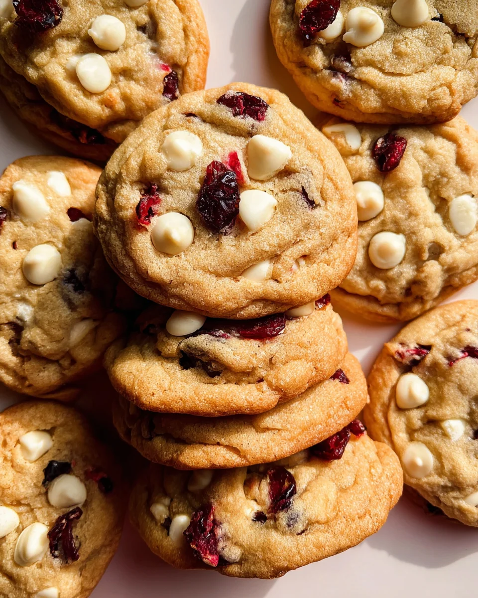 Soft-Baked White Chocolate Cranberry Cookies