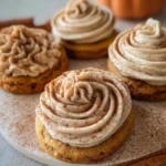 Soft Pumpkin Cookies with Cinnamon Frosting