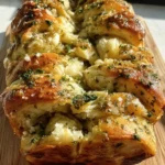 Sourdough Discard Garlic Pull Apart Bread