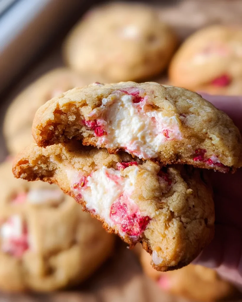 Strawberry Cheesecake Cookies