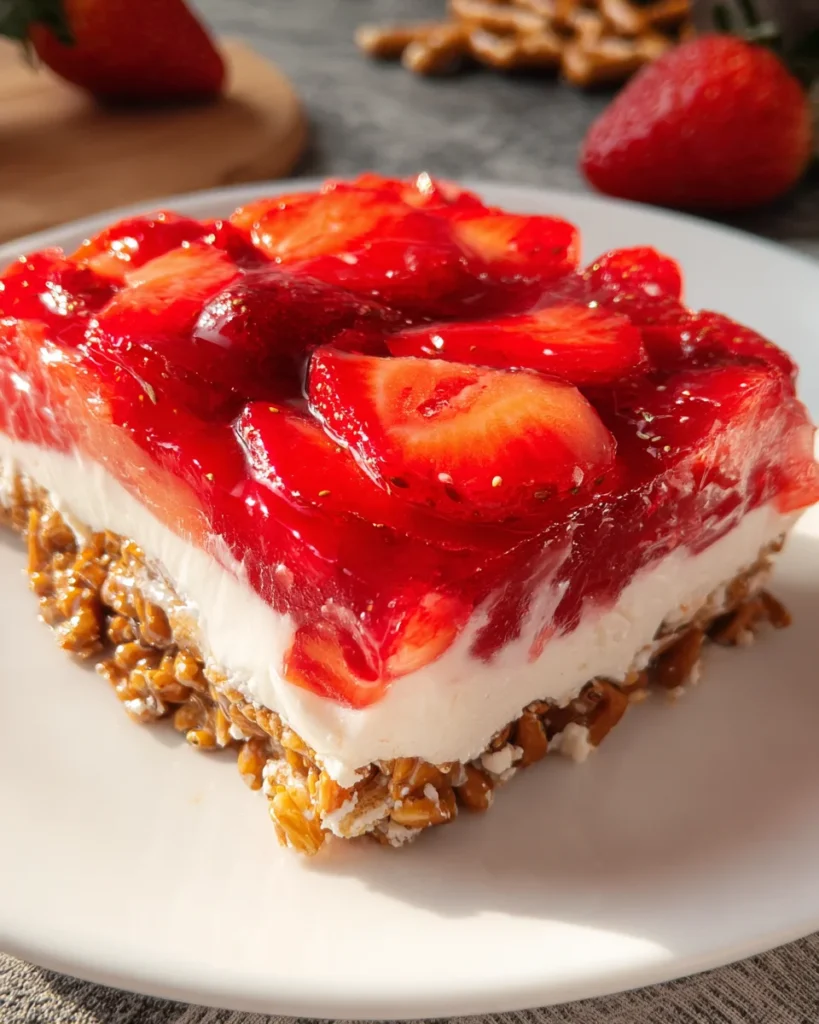 Strawberry Pretzel Jello Salad