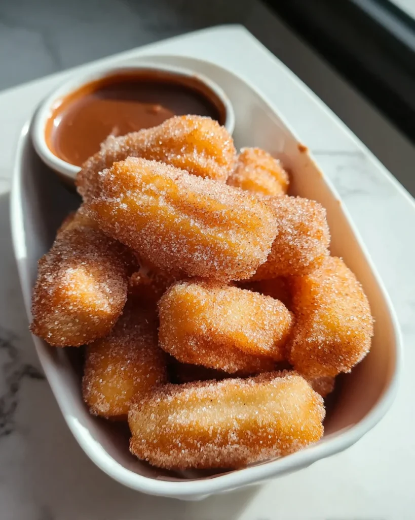 Sweet Air Fryer Churro Bites Recipe