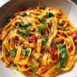 Vegan Creamy Sun Dried Tomato Pasta Recipe