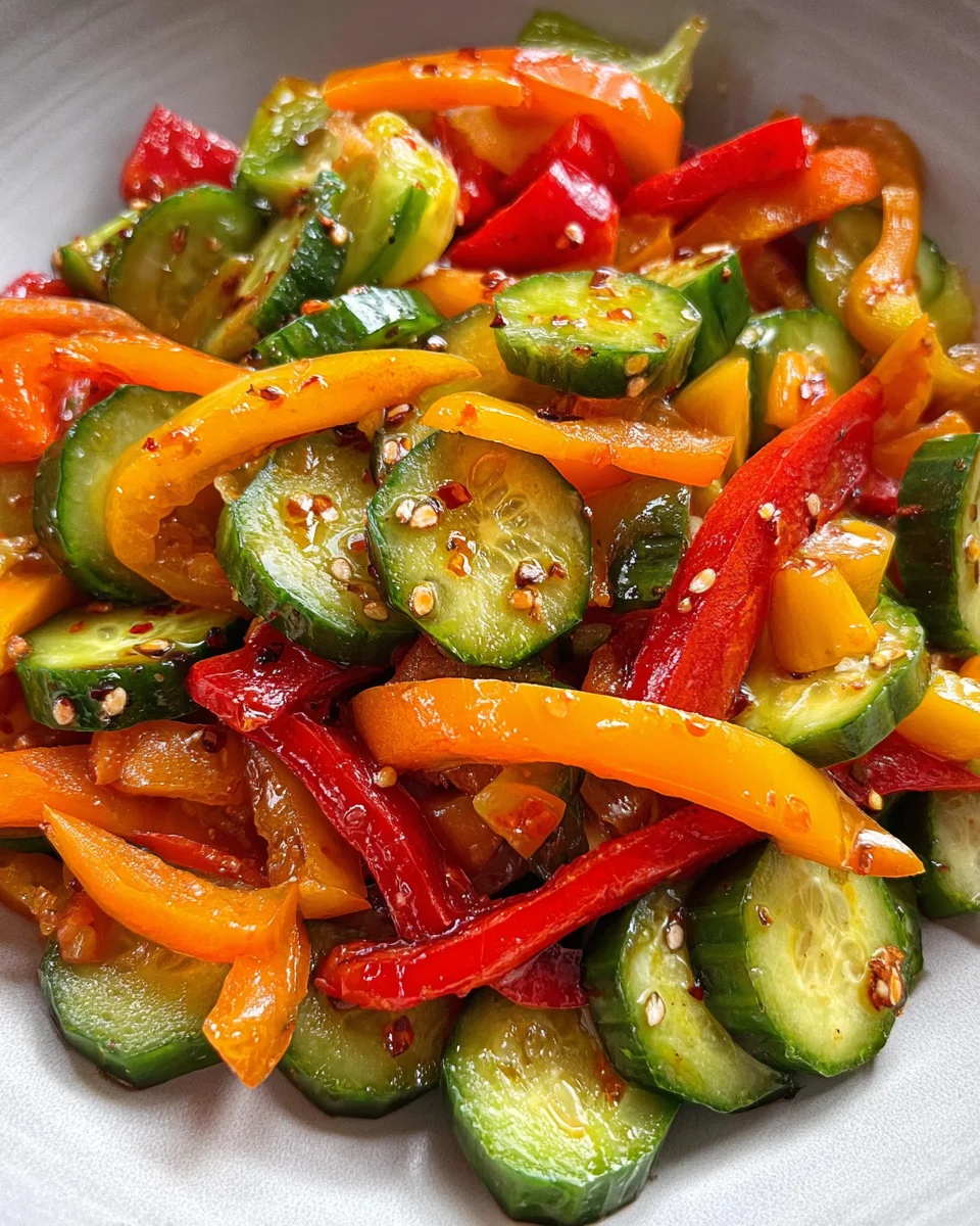 Viral TikTok Cucumber & Bell Pepper Salad 17 Viral TikTok Cucumber & Bell Pepper Salad
