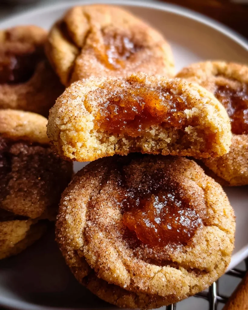 Apple Butter Snickerdoodle Cookies