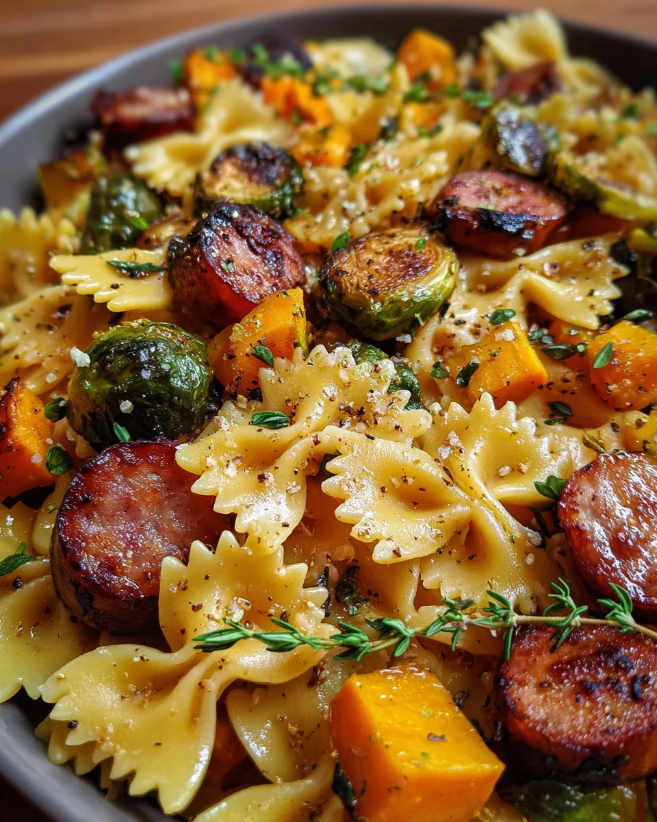 Autumn Sausage Pasta Squash