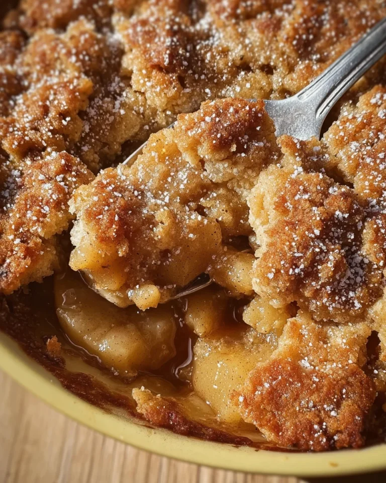 Autumn Spice Pear Cobbler