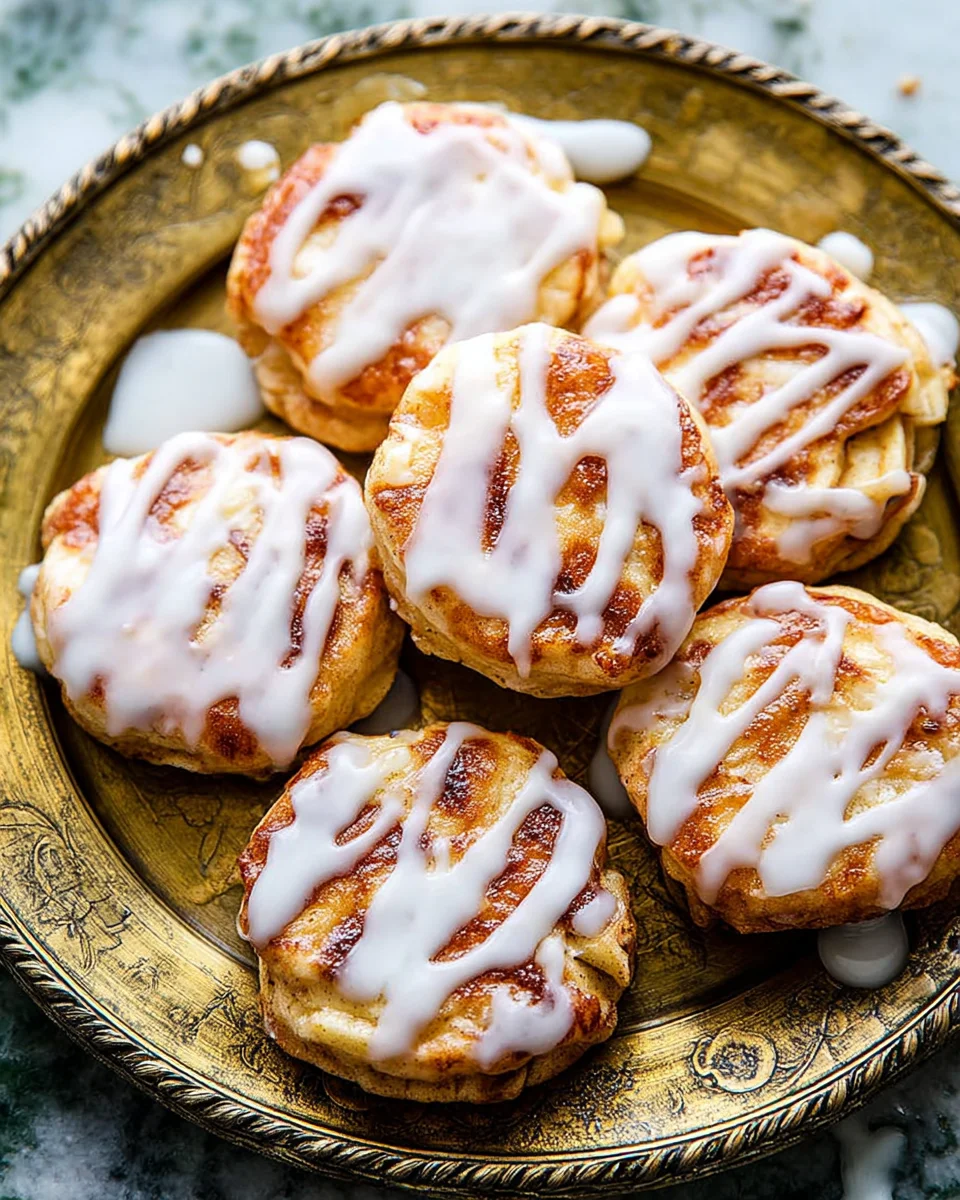 Baked Apple Fritters with Glaze