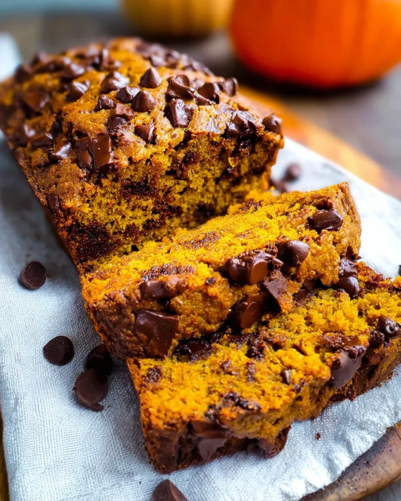 Best Chocolate Chip Pumpkin Bread