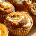 Best Swirled Pumpkin Cream Cheese Muffins
