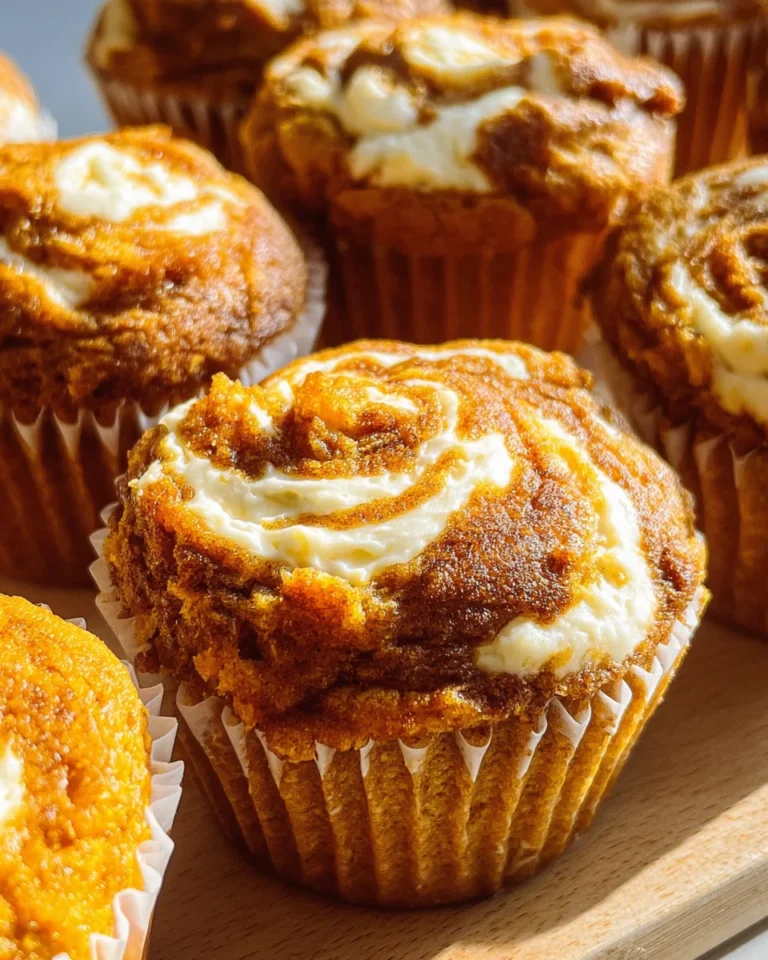 Best Swirled Pumpkin Cream Cheese Muffins