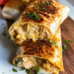 Cheesy Garlic Chicken Wraps