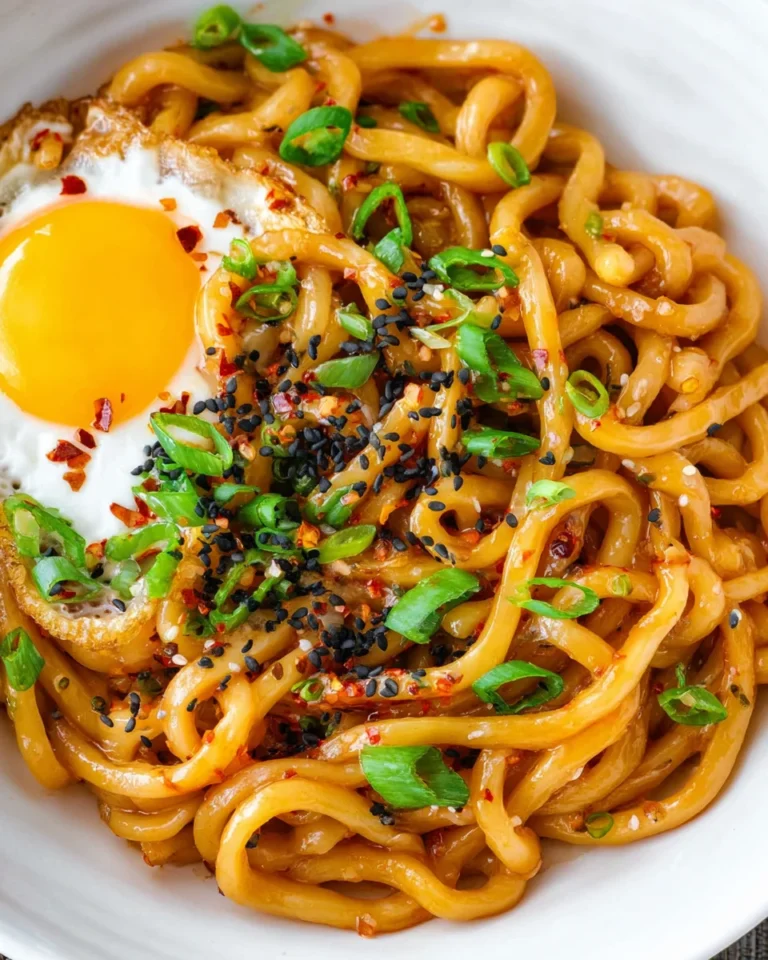 Chili Garlic Udon Noodles